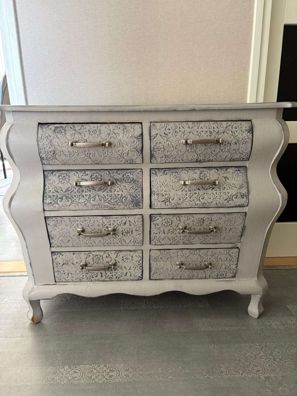Sfeervol vintage ladekastje/commode uniek exemplaar., Ophalen, Gebruikt, 5 laden of meer, 50 tot 100 cm