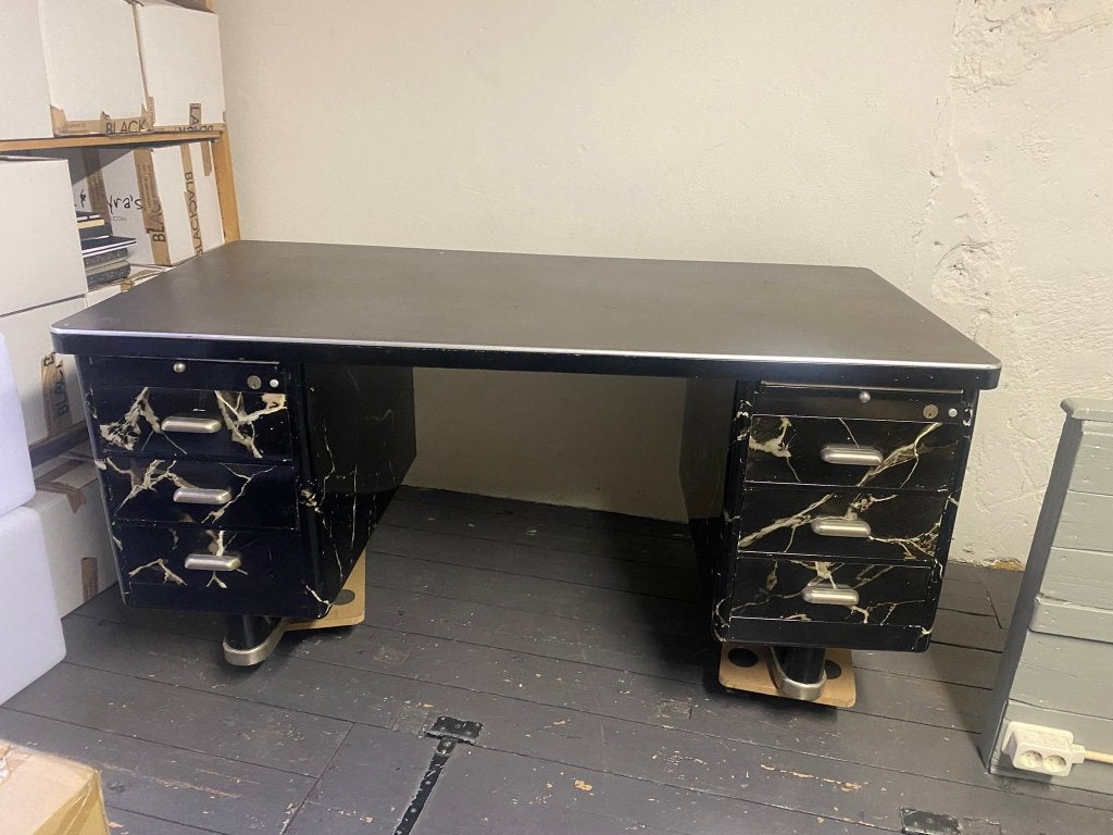 bureau, Huis en Inrichting, Bureaus, Gebruikt, Ophalen of Verzenden, Industrieel, Overige merken