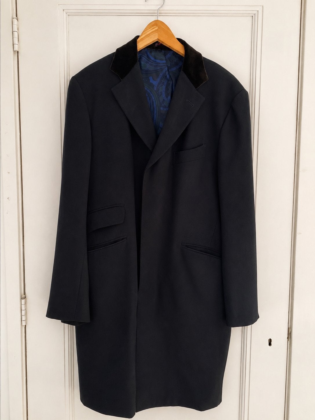 Etro Milano herenjas - Zwart met paisley voering, Ophalen of Verzenden, Zo goed als nieuw, Maat 52/54 (L), Zwart