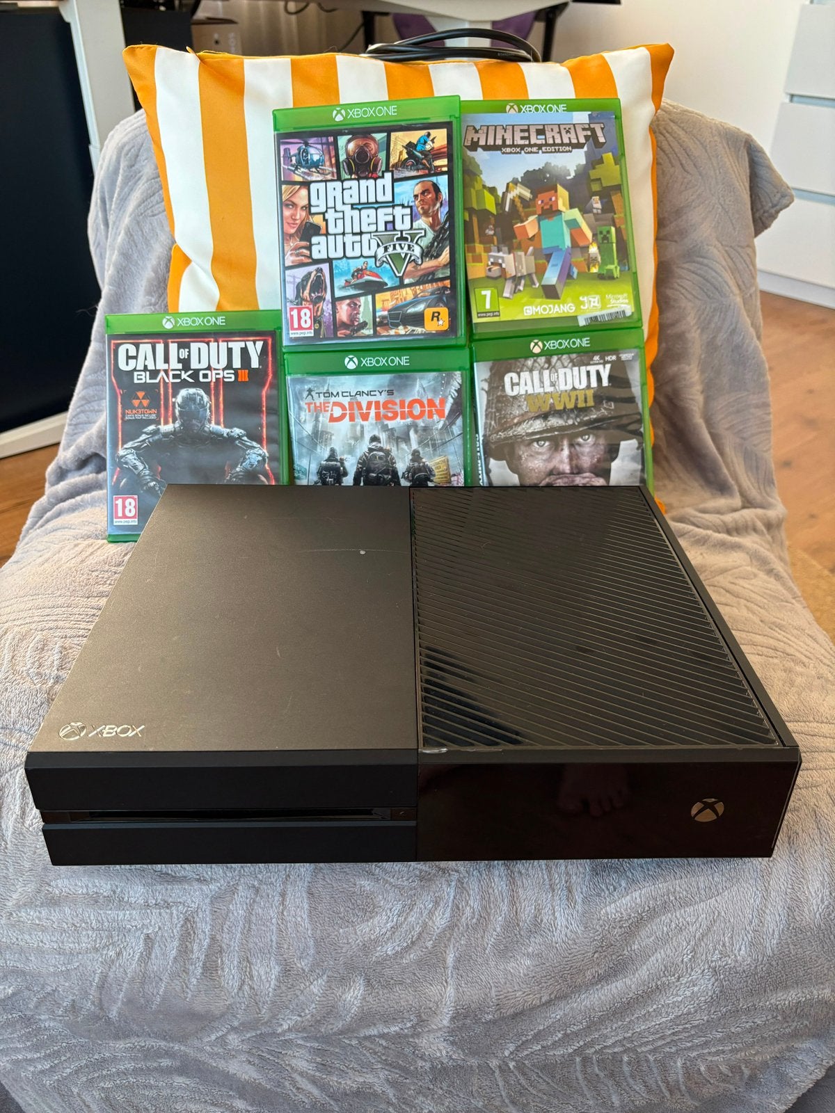 Xbox One met 500 GB opslag en 5 games, Xbox One, Ophalen of Verzenden, Zonder controller, 500 GB