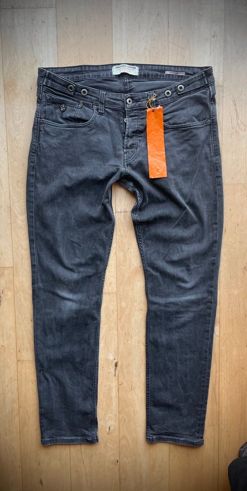 Kuyichi Nick Straight slim fit jeans W34 L32, Ophalen of Verzenden, Grijs