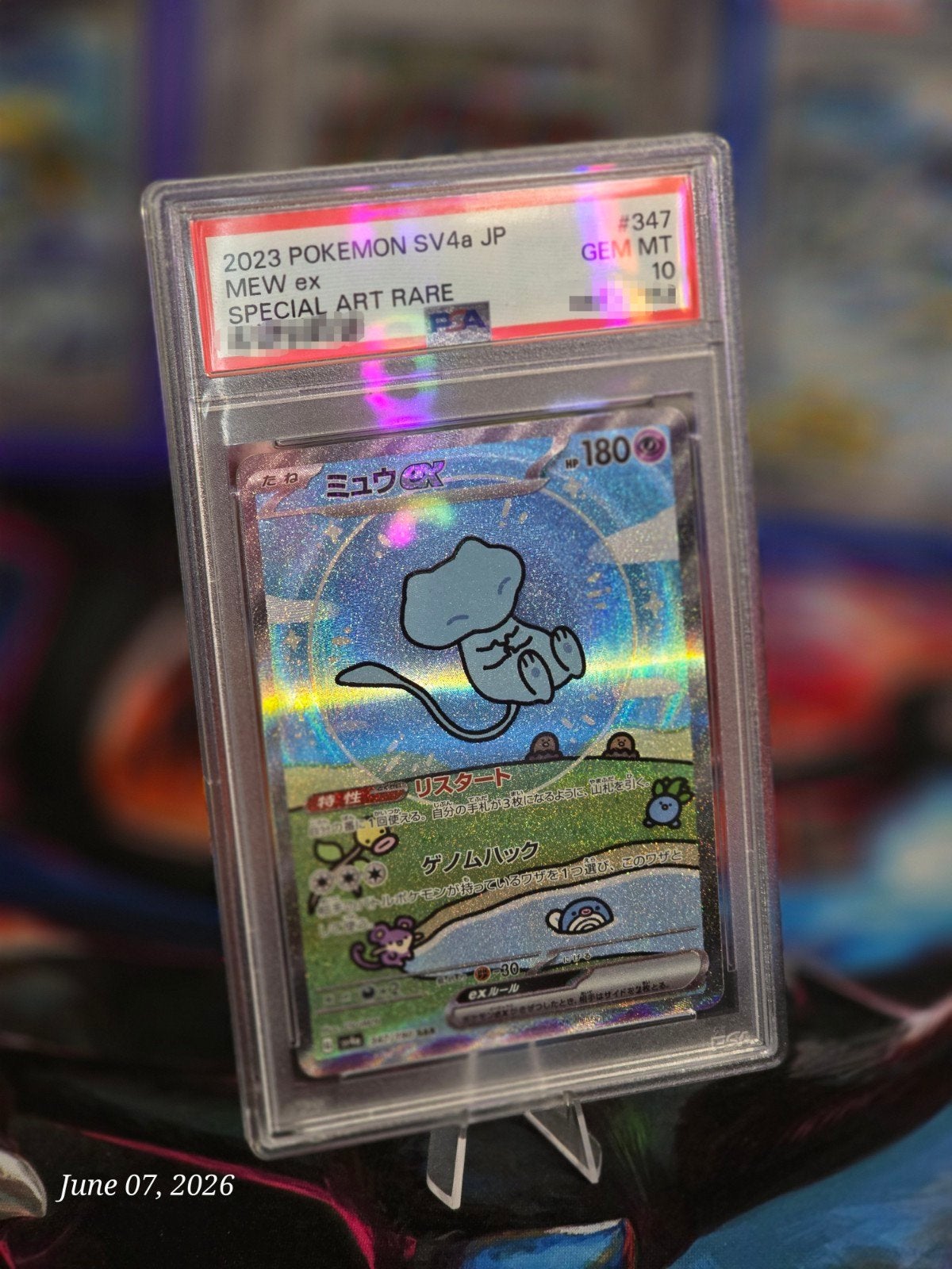 Japanse mew ex bubble mew psa 10, Ophalen of Verzenden, Nieuw, Losse kaart, Foil