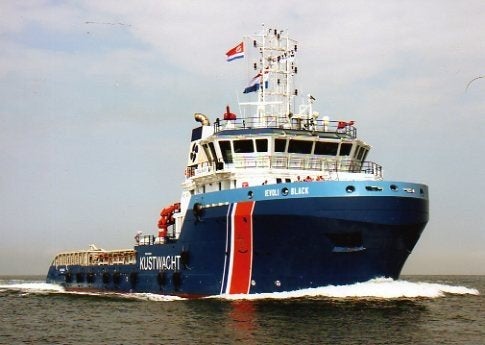 Foto Kustwacht sleepboot ‘Ievoli Black’ 18 x 13 cm, Ophalen of Verzenden, Nieuw, Kaart, Foto of Prent
