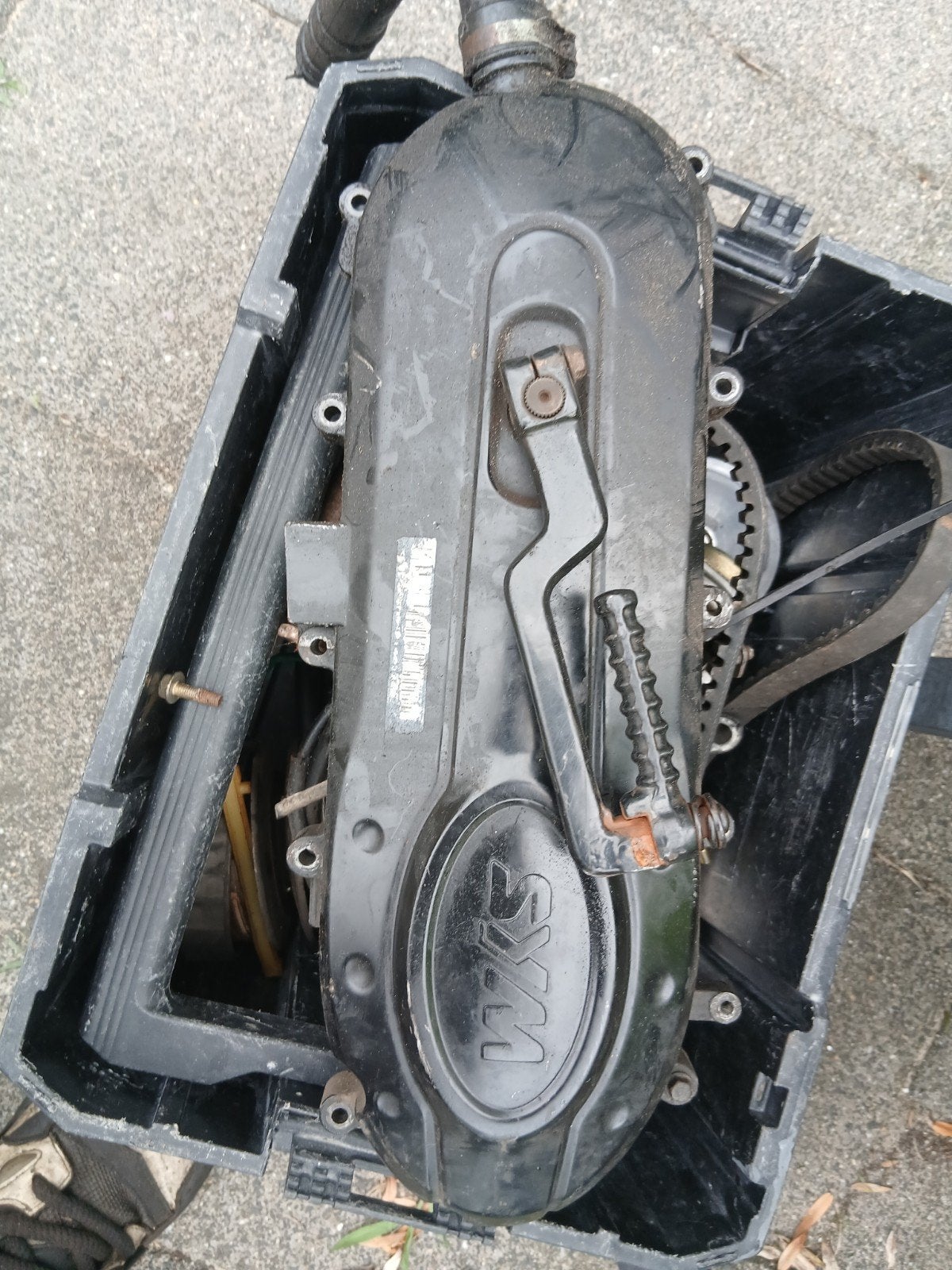Kickstartdeksel sym xpro orbit 2 zwart, Ophalen of Verzenden, Gebruikt, Overige typen