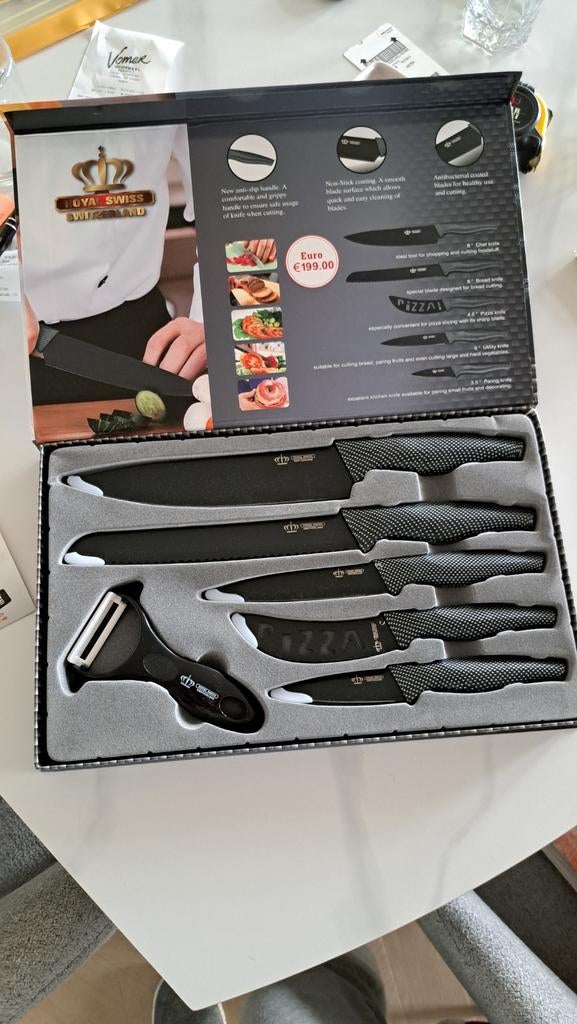 Keukenmessen set zeer fraai., Ophalen, Rvs of Chroom