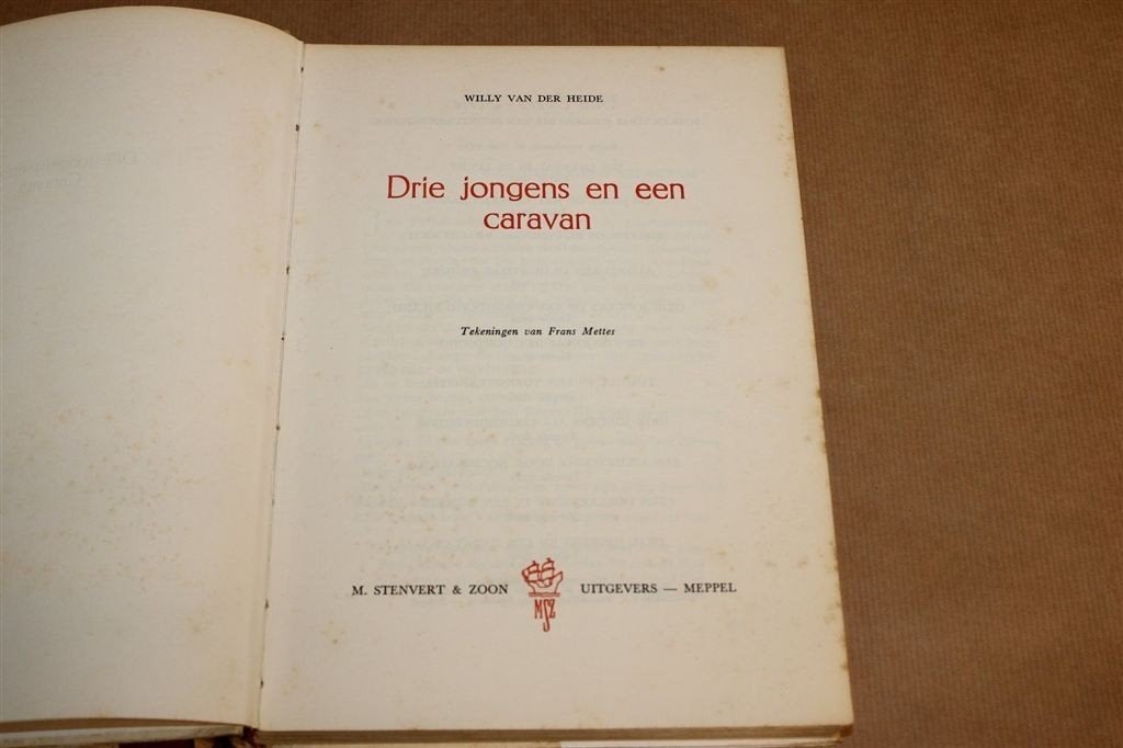 3 Jongens en een Caravan — vd Heide, Bob Evers 1e dr 1953, Ophalen of Verzenden, Gelezen