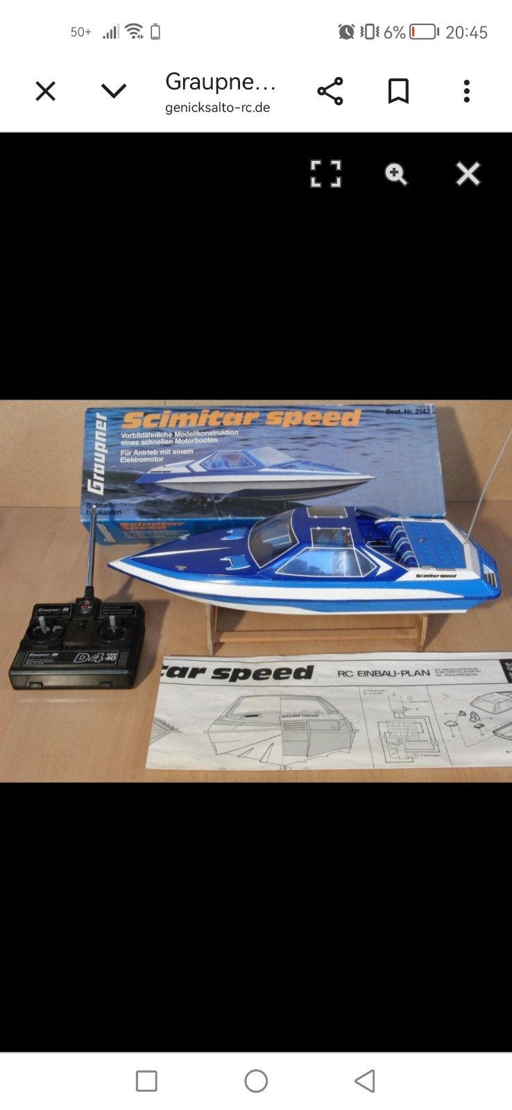 gezocht / gevraagd. graupner scimitar, Ophalen