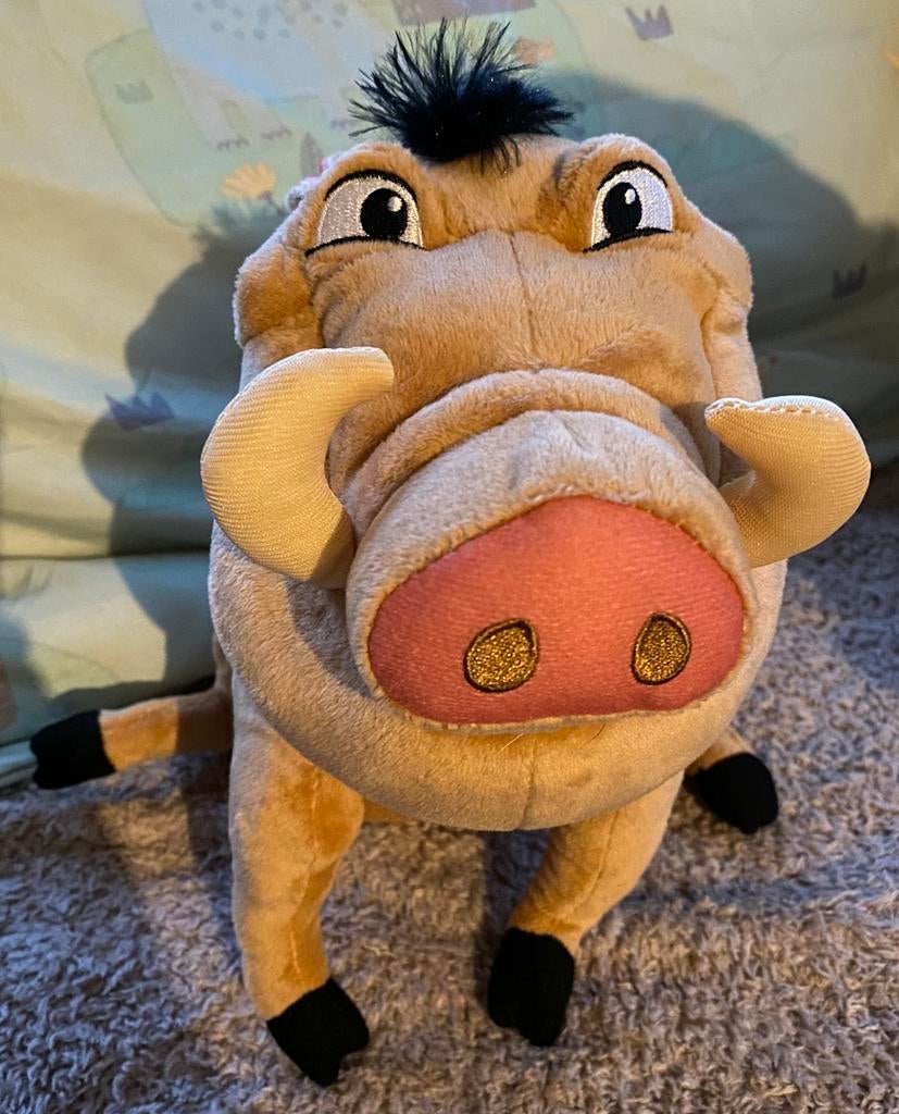 Disney - The Lion King - Pumbaa Knuffel, Ophalen of Verzenden, Leeuwenkoning of Jungle Boek, Nieuw, Knuffel
