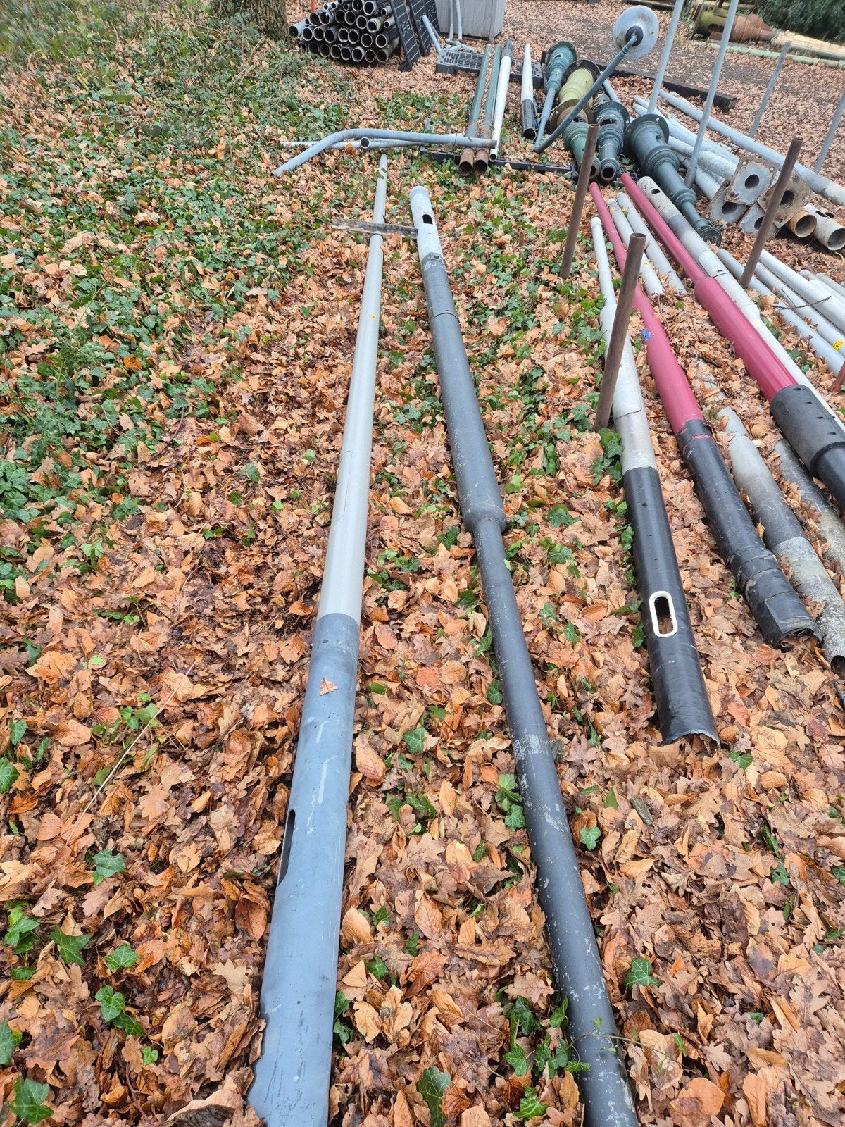 DIV Lantaarnpaal lichtmast alu / staal 5/ 6 mtr Lph paardenb, Ophalen, Zo goed als nieuw, Metaal