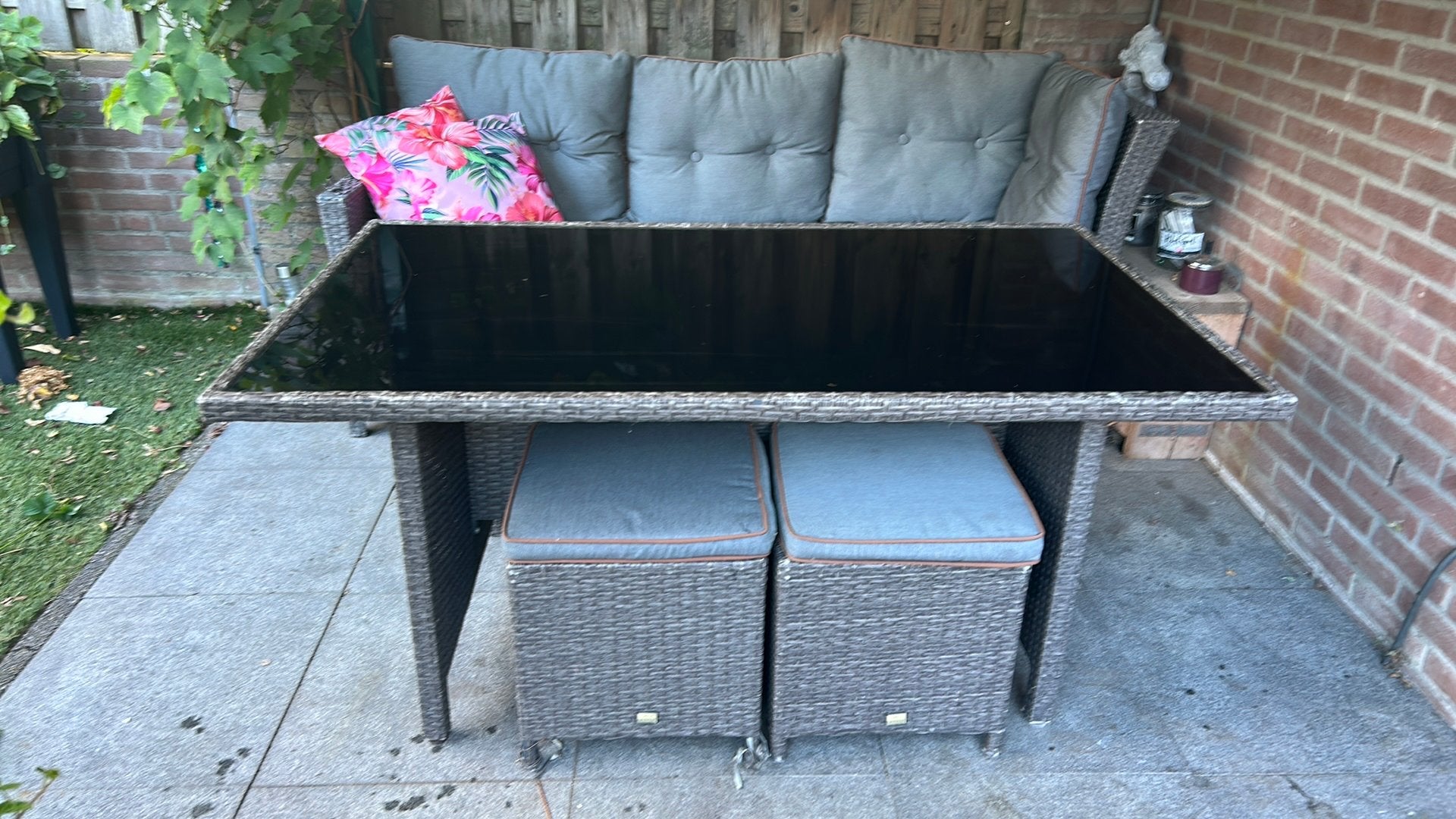 Lounge set, Ophalen, Gebruikt, Rechthoekig, Kunststof