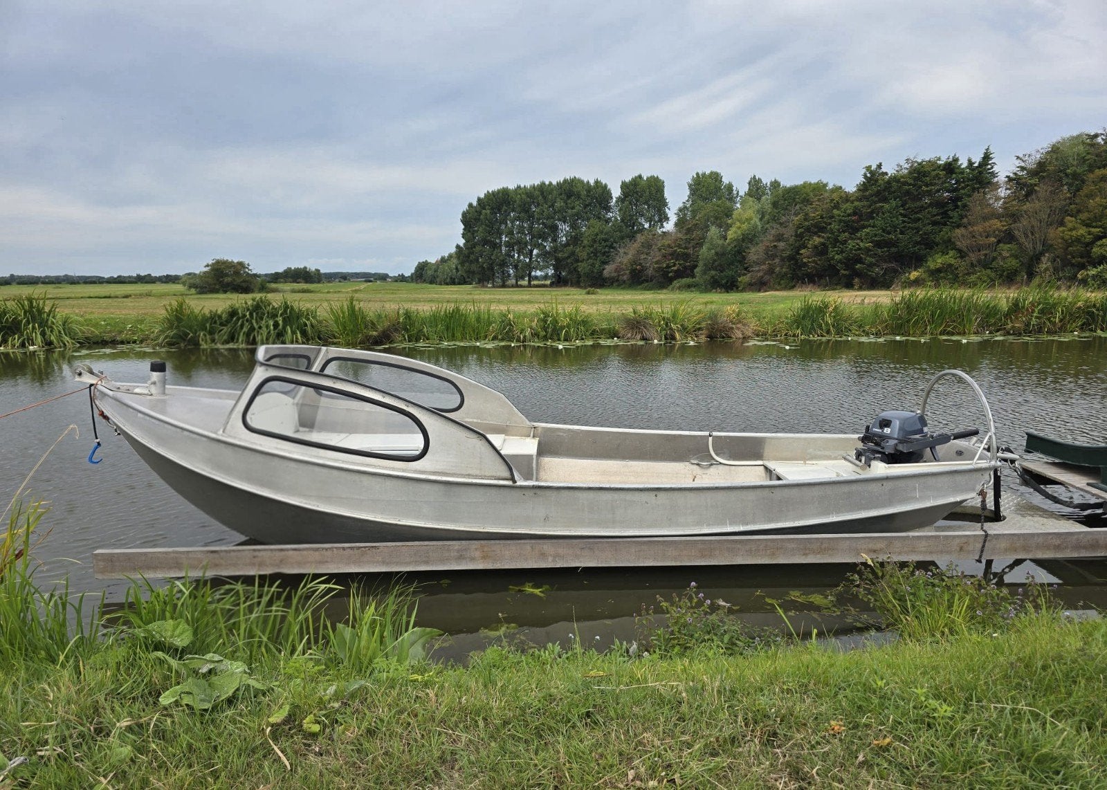 aluminium peziervaart sloep, visboot., Watersport en Boten, Ophalen, Gebruikt, Drie personen of meer, Overige typen