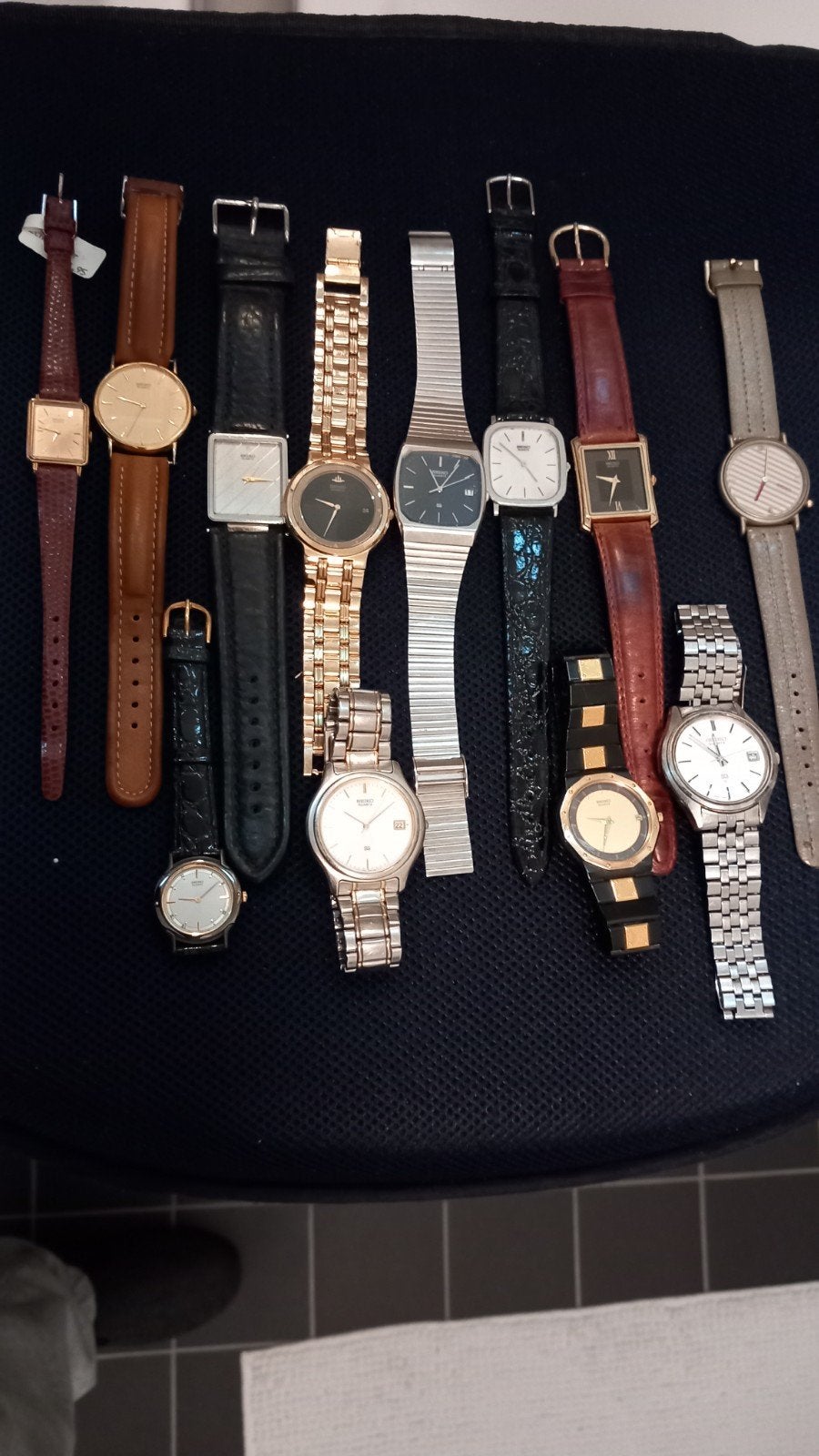 Seiko 12x quartz, Sieraden, Tassen en Uiterlijk, Ophalen, Staal, Seiko