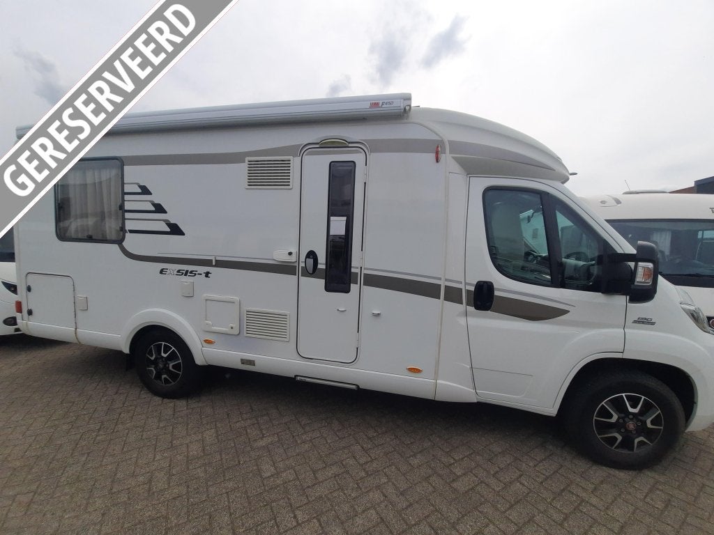 Hymer Exsis-T 598 2016 43.000 km,luifel, sportvelgen 53650,-, Caravans en Kamperen, Ringverwarming, Fiat, 6 tot 7 meter, Particulier