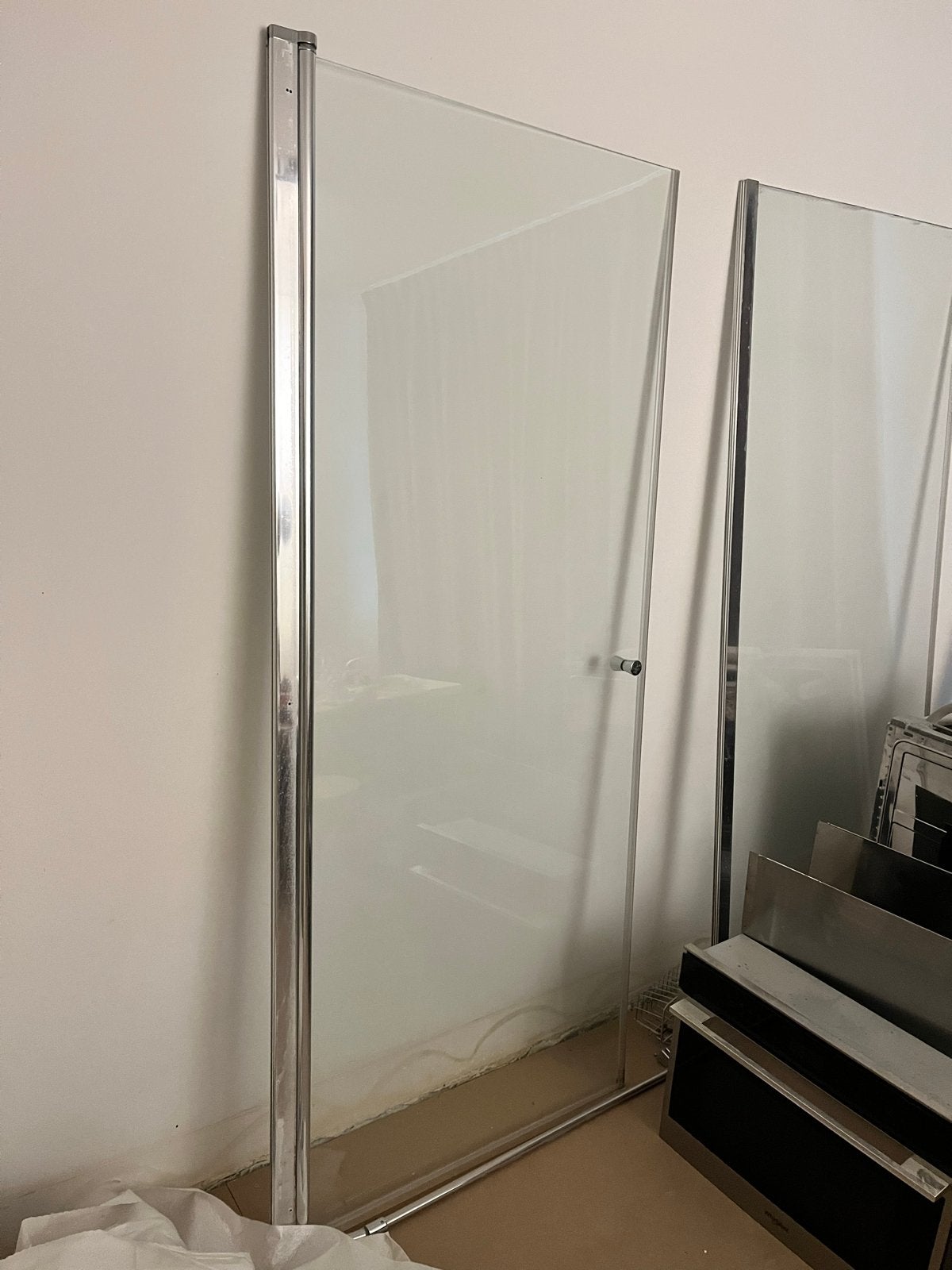Hoek douchedeur / douchecabine 90x90x197 cm, Ophalen, Gebruikt, Glas, Douche