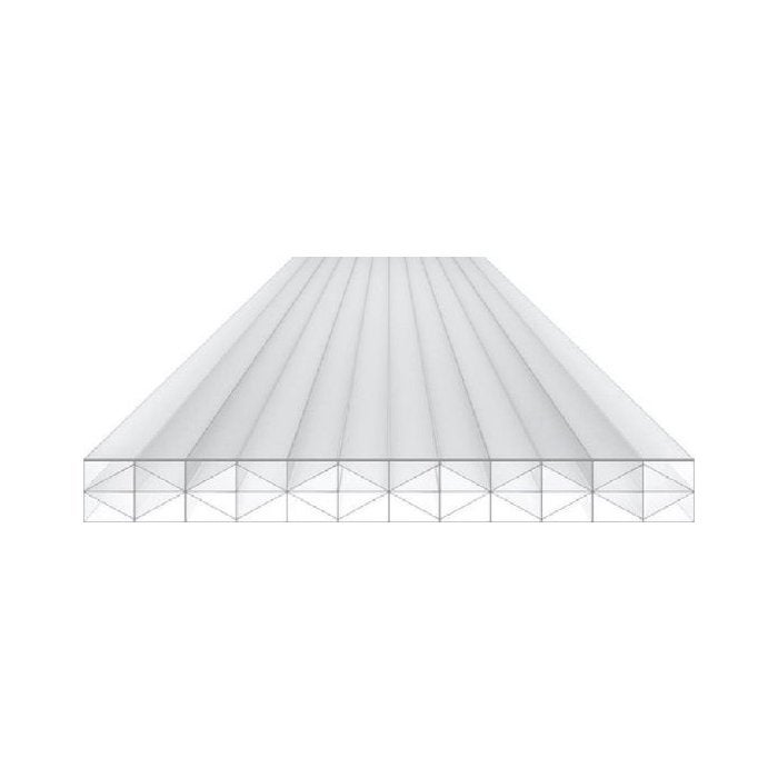 Kanaalplaat 5-X 16mm opaal 3 x 101 x 389cm + 5 x 105 x 389cm, Ophalen, Gebruikt, Minder dan 20 mm