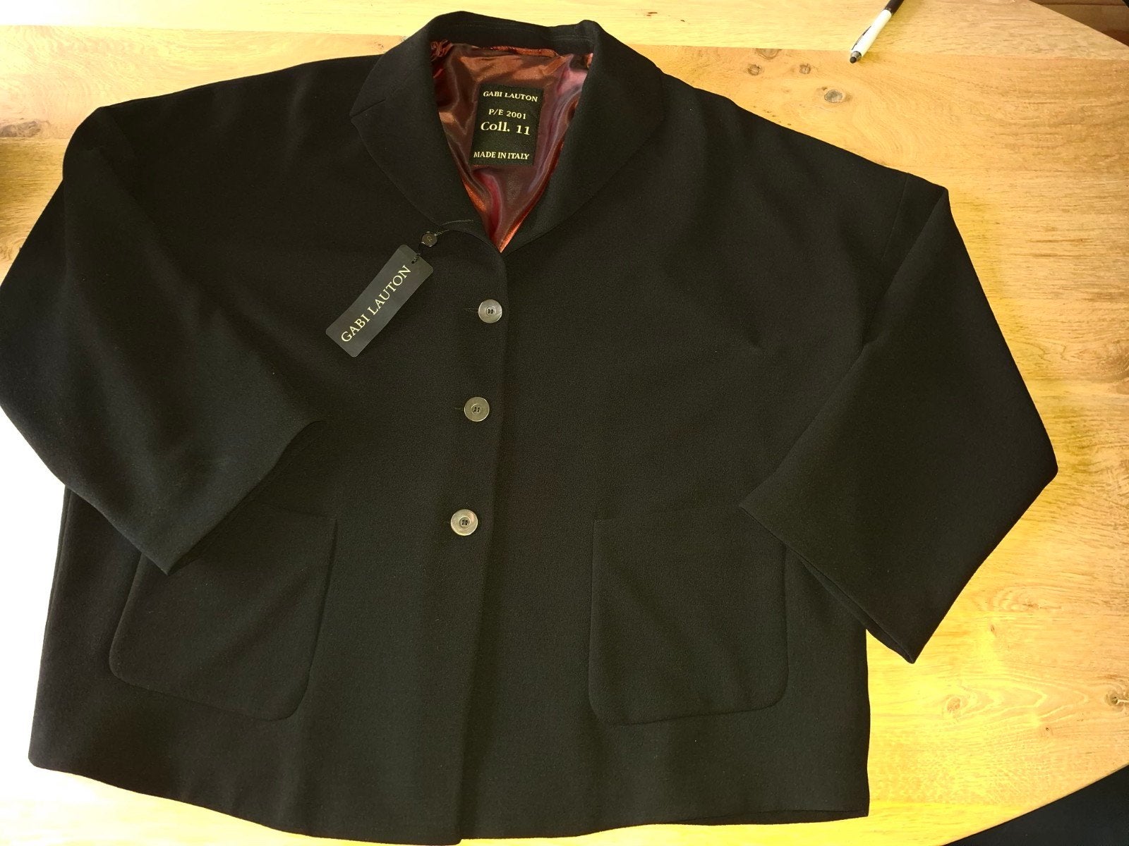 Nieuw jasje maat 42 Gabi Lauton blazer zwart vintage oversiz, Gabi lauton, Zwart, Maat 42/44 (L), Nieuw
