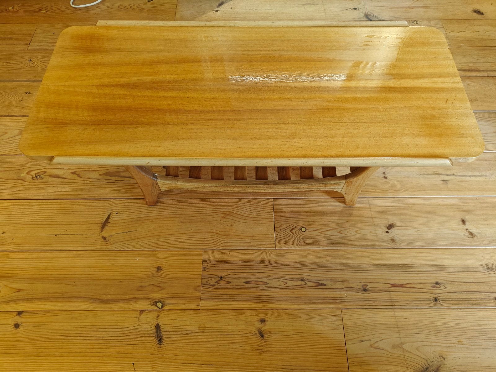 Vintage Coffee Table, Gebruikt, 100 tot 150 cm, Vintage, Jaren '60, Overige houtsoorten