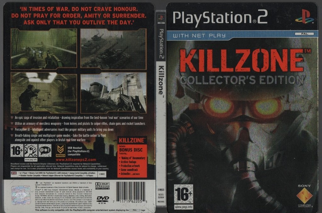 killzone ps2 collectors ed. steelcase, Spelcomputers en Games, Games | Sony PlayStation 2, Vanaf 18 jaar, Shooter, 1 speler, Ophalen of Verzenden