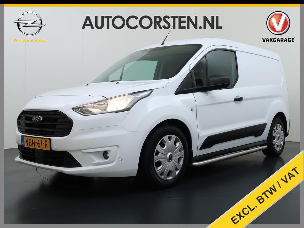 Ford Transit Connect 1.5TDCI 100PK Trekhaak Kast Cruise Airc, Voorwielaandrijving, Gebruikt, 4 cilinders, Wit
