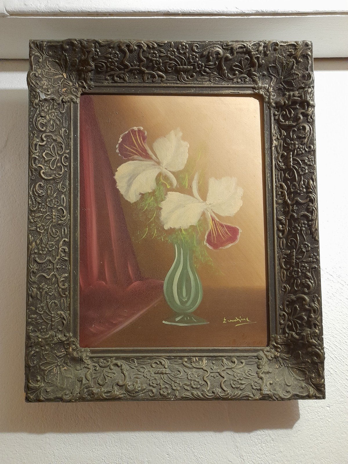 Mooi schilderij met brocante lijst, Ophalen
