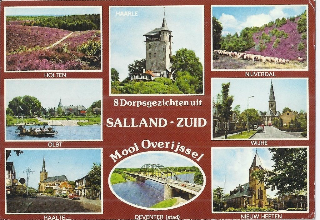 K6738 Gelopen ansichtkaart Salland Overijssel, Ophalen of Verzenden, 1960 tot 1980, Gelopen, Overijssel