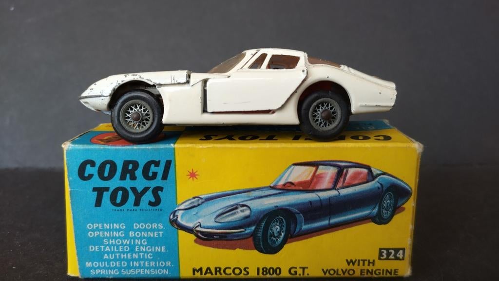 Marcos 1800 GT Volvo Engine 1:43 Corgi Toys 324 Pol, Corgi Toys, Auto, ., Leicester uk