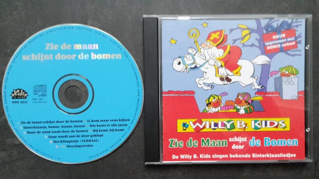 CD - Willy B. Kids - Zie De Maan Schijnt Door De Bomen, Ophalen of Verzenden, Zo goed als nieuw, Sinterklaas, Album