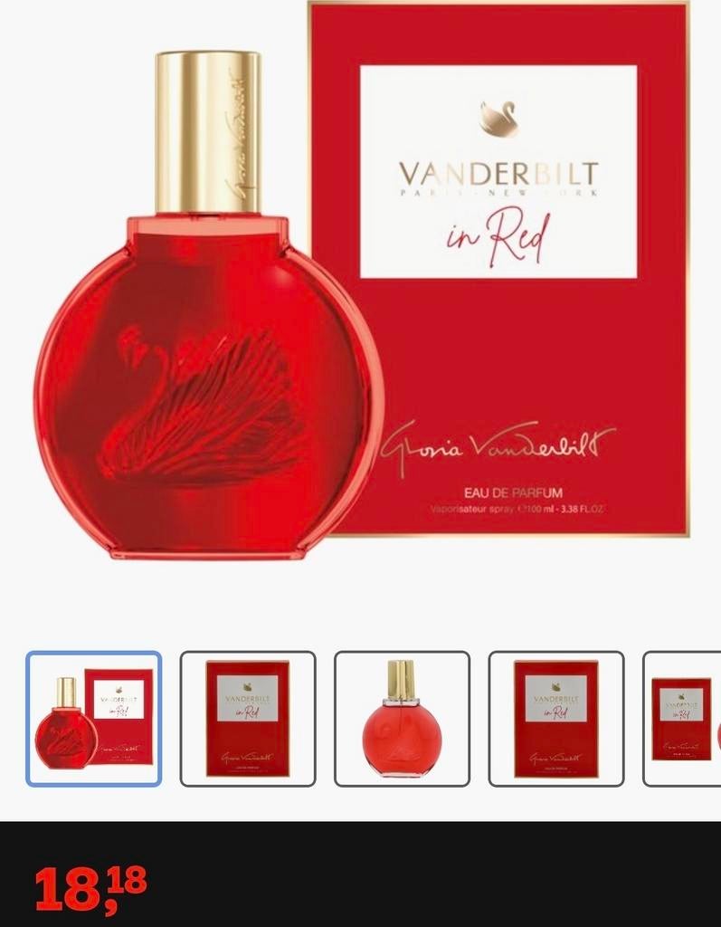 Gloria Vanderbilt Red Eau de Parfum 75 ml 100 VOL, Ophalen of Verzenden