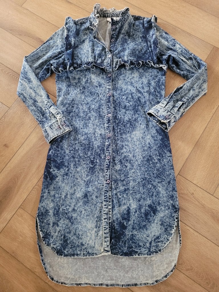 Super leuke spijkerjurk van Est'Seven, maat XL, Kleding | Dames, Blauw, Maat 46/48 (XL) of groter, Est'Seven, Ophalen of Verzenden