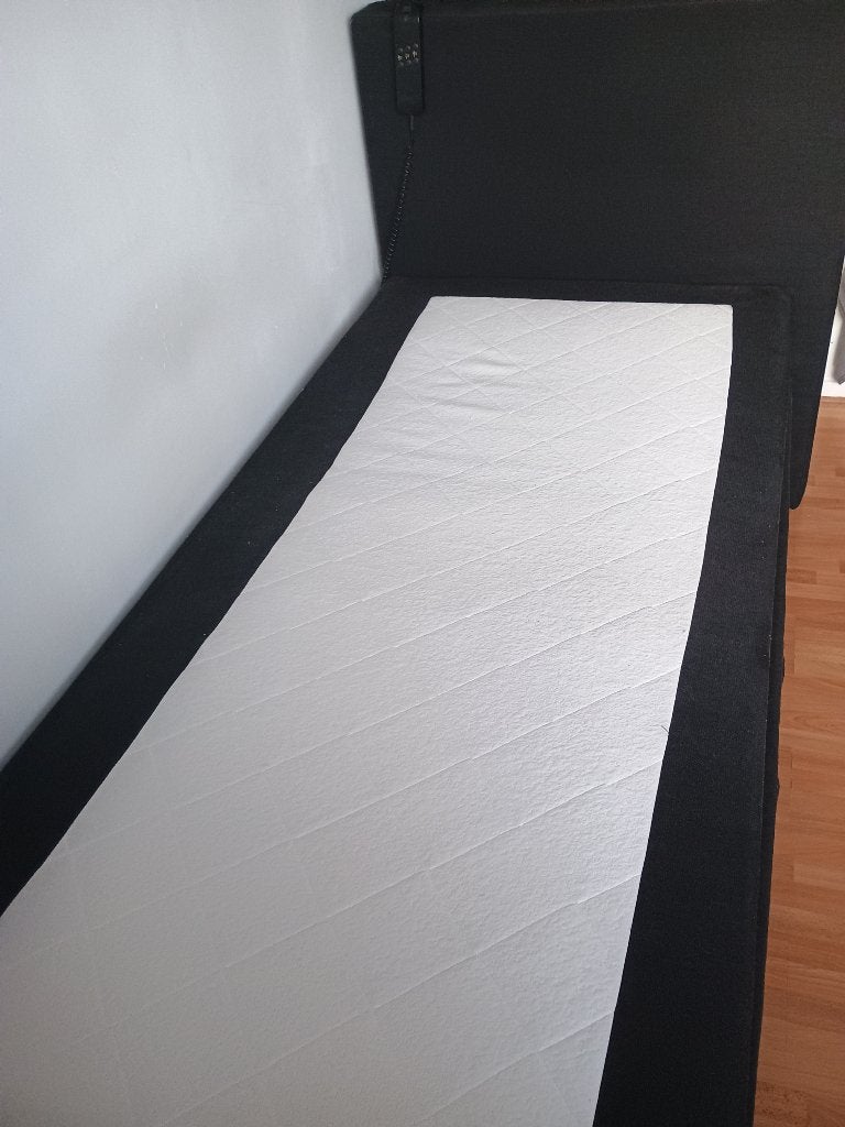 Nette 1 persoons electrische boxspring, Ophalen, Gebruikt, 90 cm, Eenpersoons