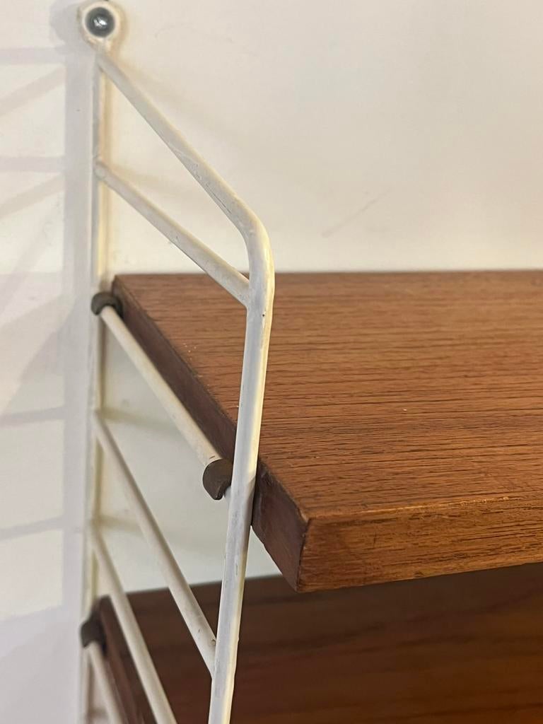 Vintage Nisse Strinning rekje wit / teak swedish design, Ophalen, Gebruikt