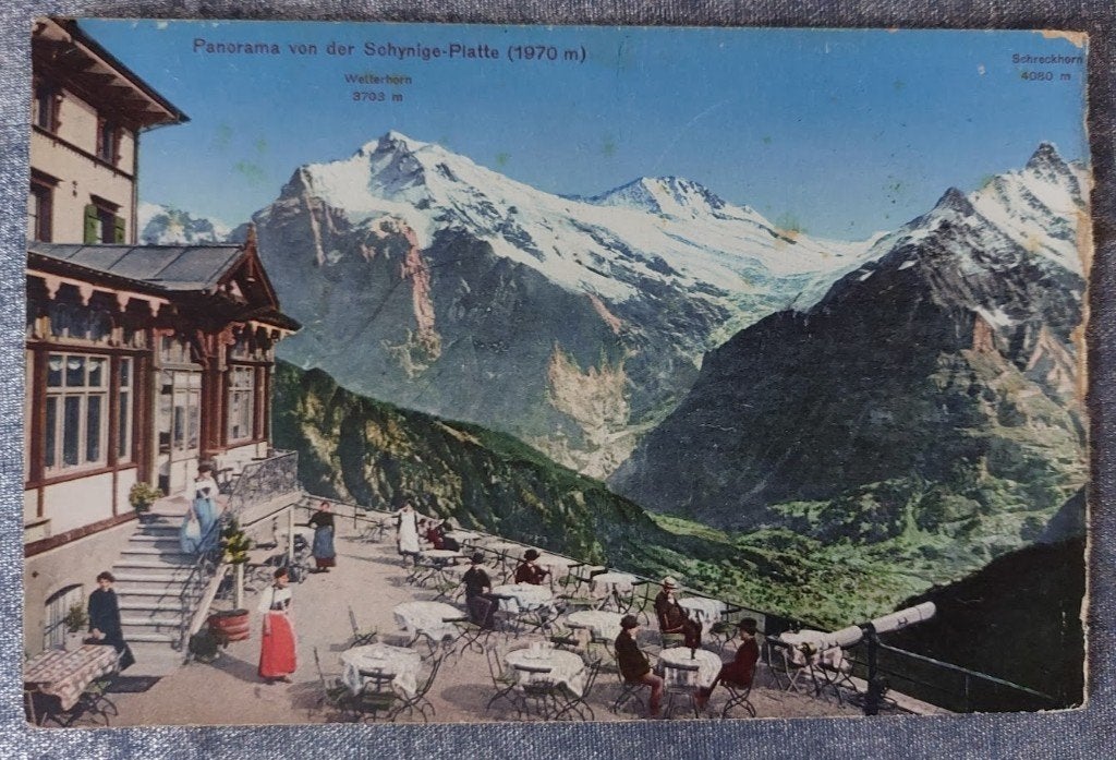 Ansichtkaart: Schynige platte, Zwitserland [5633]  [VeAnAn], Verzamelen, Ophalen of Verzenden, 1940 tot 1960, Gelopen, Overig Europa