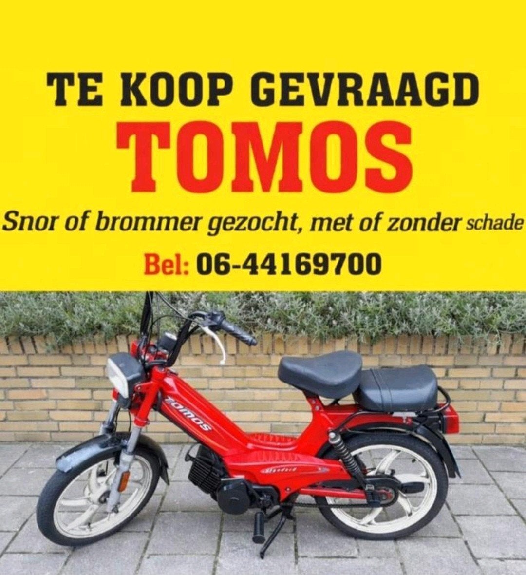 Bel 06-44169700 Te koop gevraagd TOMOS Gezocht wijk Kopen, Ophalen, Gebruikt, Overige typen, Tomos