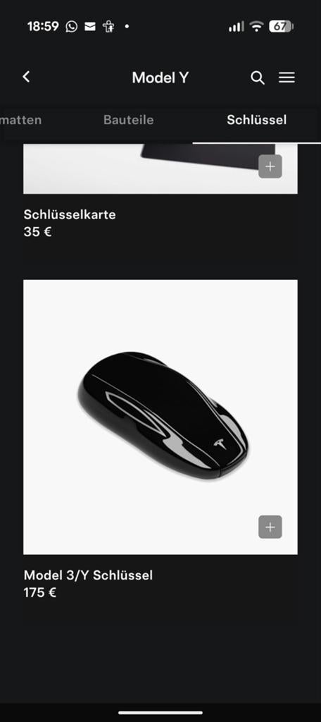 Originele Tesla Model 3/Y Sleutel Fob, Verzenden, Nieuw