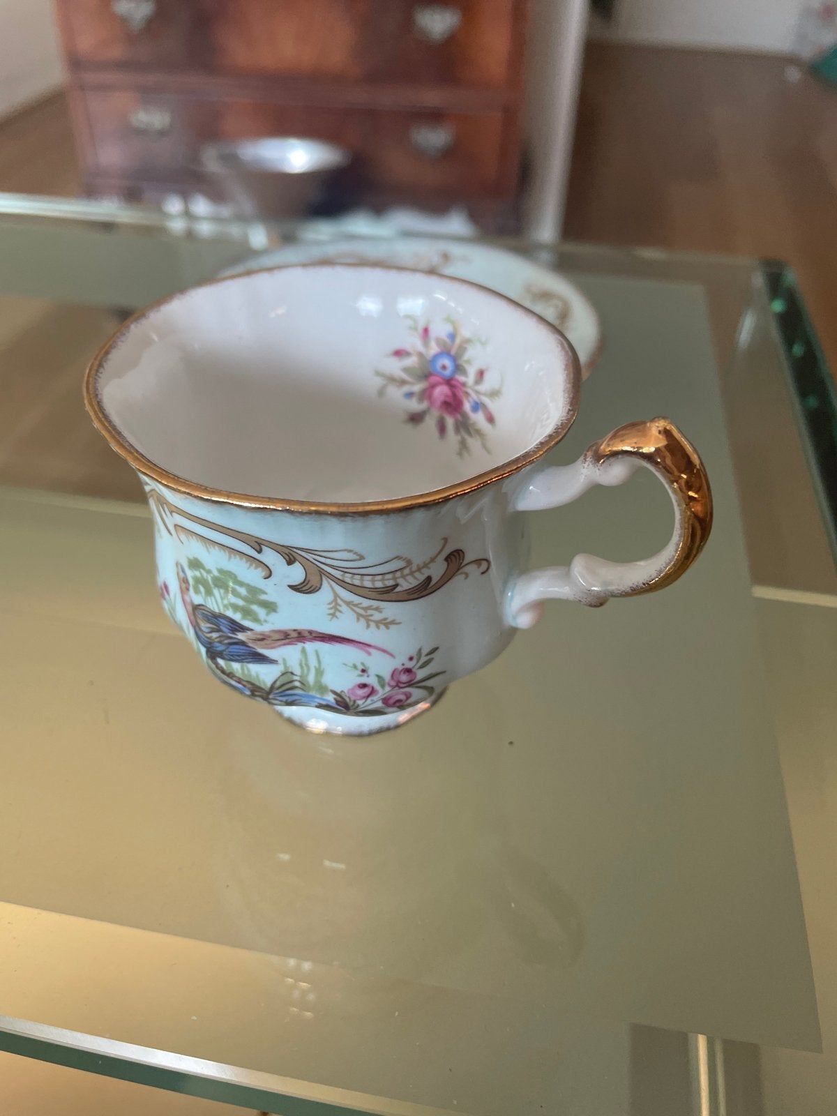 Paragon Antique Series "Swansea" Theekopje met Schotel, jare, Antiek en Kunst, Ophalen of Verzenden