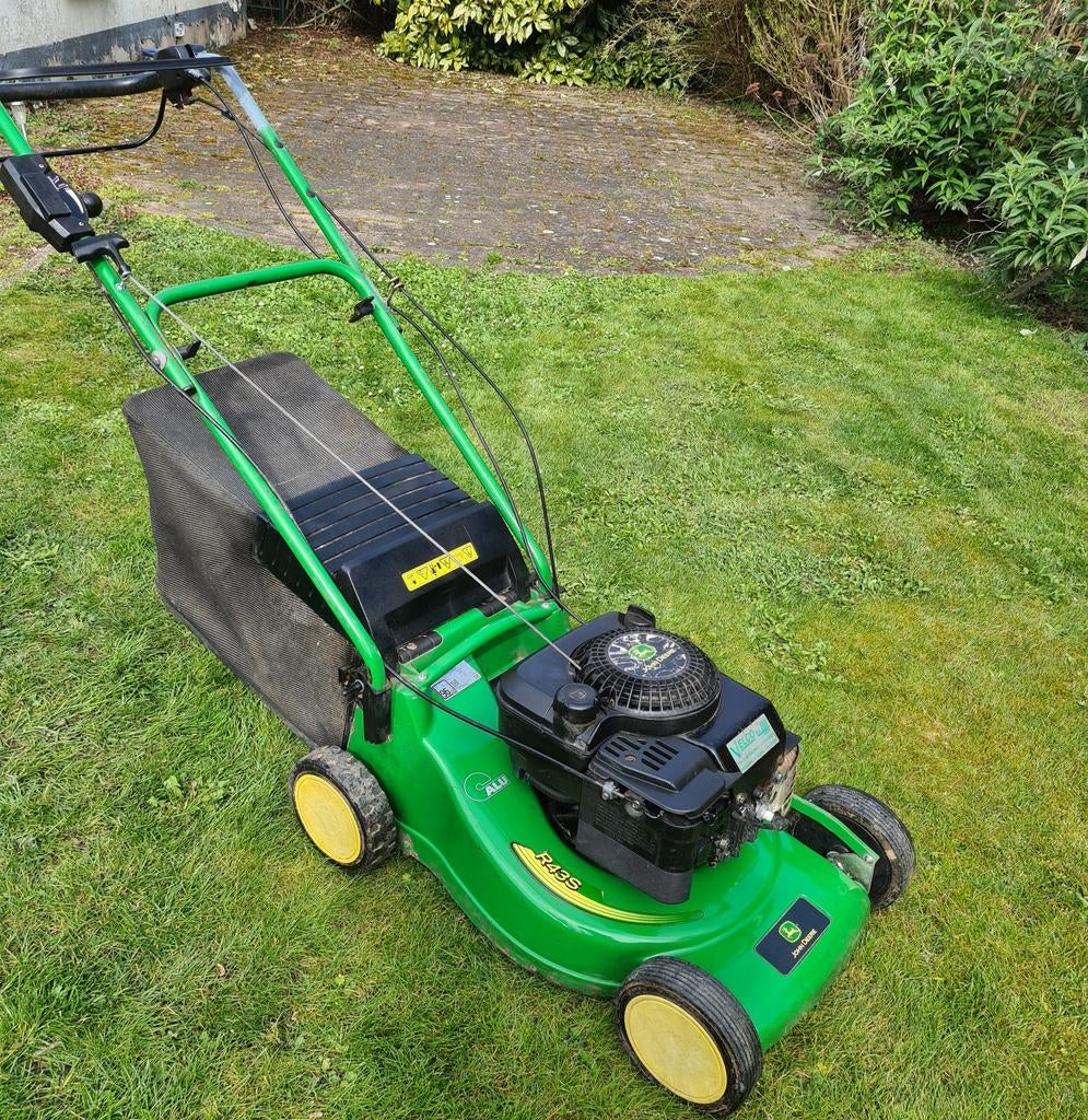 Grasmaaier .john deere sabo honda, Tuin en Terras, Grasmaaiers, Ophalen, 50 cm of meer, Opvangzak