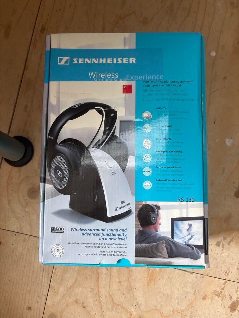 Sennheiser RS 130 Draadloze Surround Sound Hoofdtelefoon, Sennheiser, Nieuw, Ophalen of Verzenden, Over oor (circumaural)