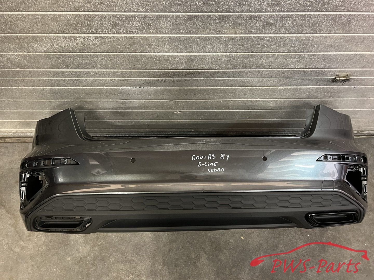 AUDI A3 8Y 8Y0 S-LINE SEDAN LIMOUSINE ACHTERBUMPER ORIGINEEL, Gebruikt, -, Voor, -
