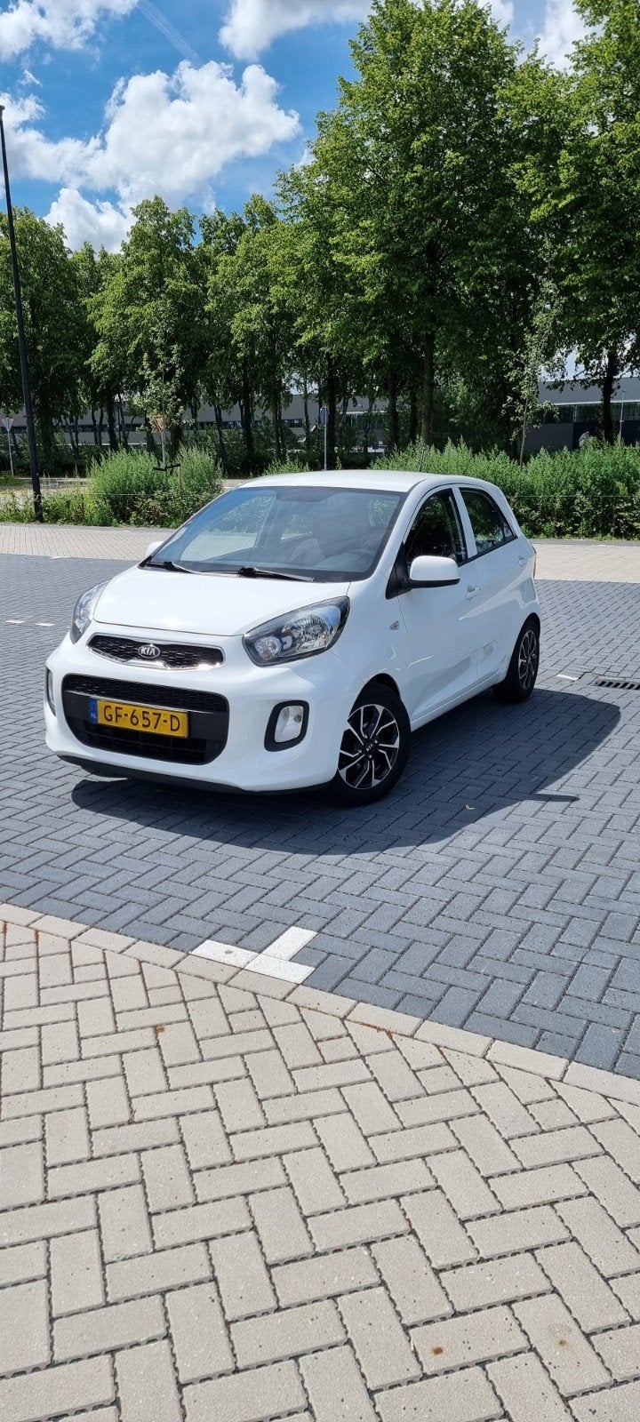 Kia Picanto 1.0 Cvvt 5-DRS 2015, Auto's, Sound system, Stof, Euro 6, Wit