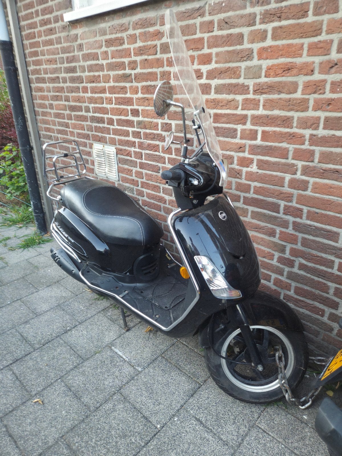 SYM Fiddle 2019 Blauw Kenteken met Nieuwe Uitlaat, Ophalen, Gebruikt, Benzine, Fiddle