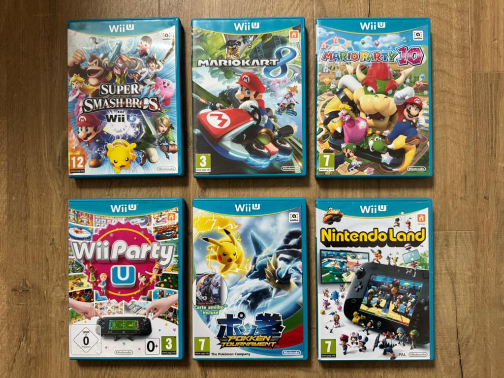 Wii U Game Bundel – Mario Kart, Smash Bros, Mario Party etc, Spelcomputers en Games, Games | Nintendo Wii U, Gebruikt, Eén computer