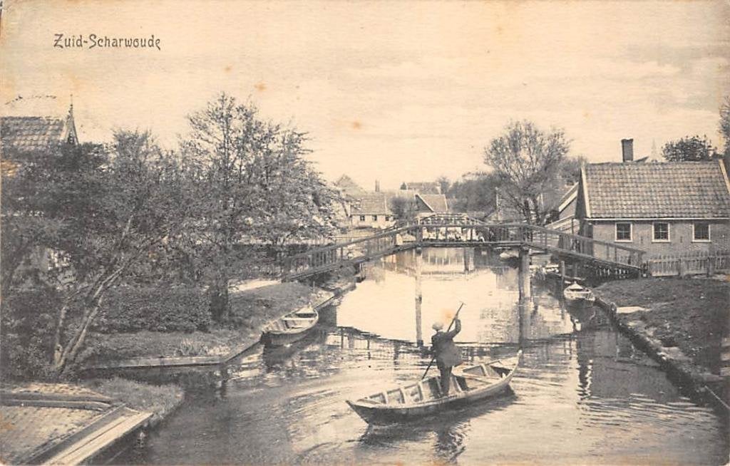 Zuid-Scharwoude 1920 Broek op Langedijk, Verzenden, Voor 1920, Gelopen, Noord-Holland