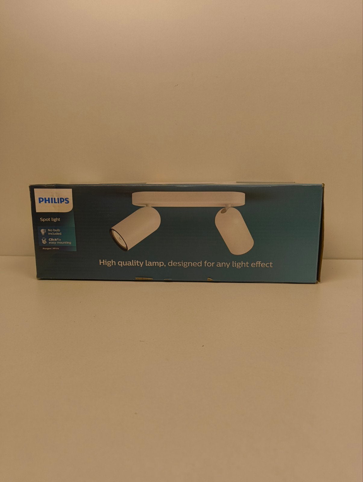 Philips Pongee Spot Light - Wit, 2x GU10 LED, Geschikt voor plafondmontage, GU10, Nieuw, Ophalen of Verzenden