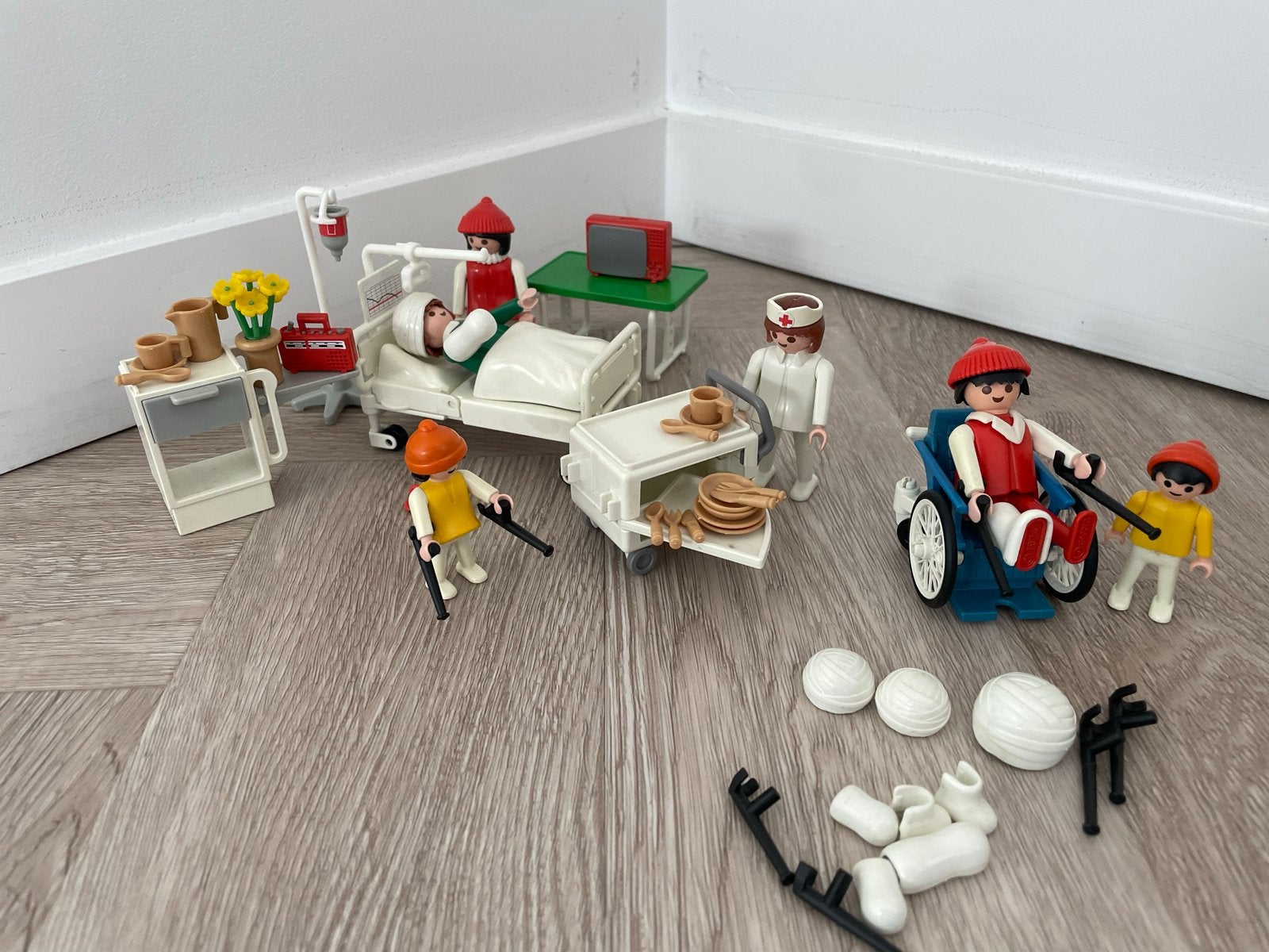 Vintage Playmobil Ziekenhuis Set, Ophalen of Verzenden, Gebruikt, Jongen of Meisje