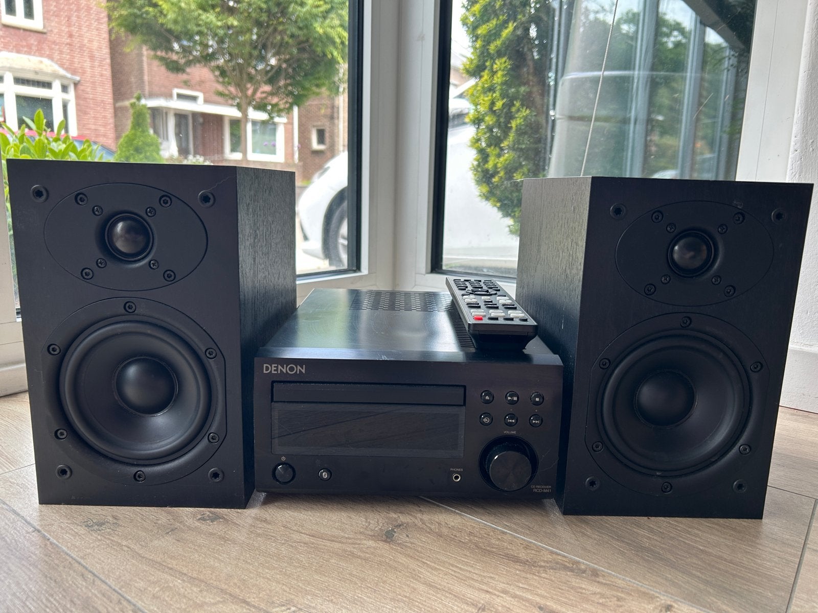 Denon RCD-M41 Microset met speakers en afstandsbediening, Audio, Tv en Foto, Stereo-sets, Gebruikt, Denon, Ophalen of Verzenden
