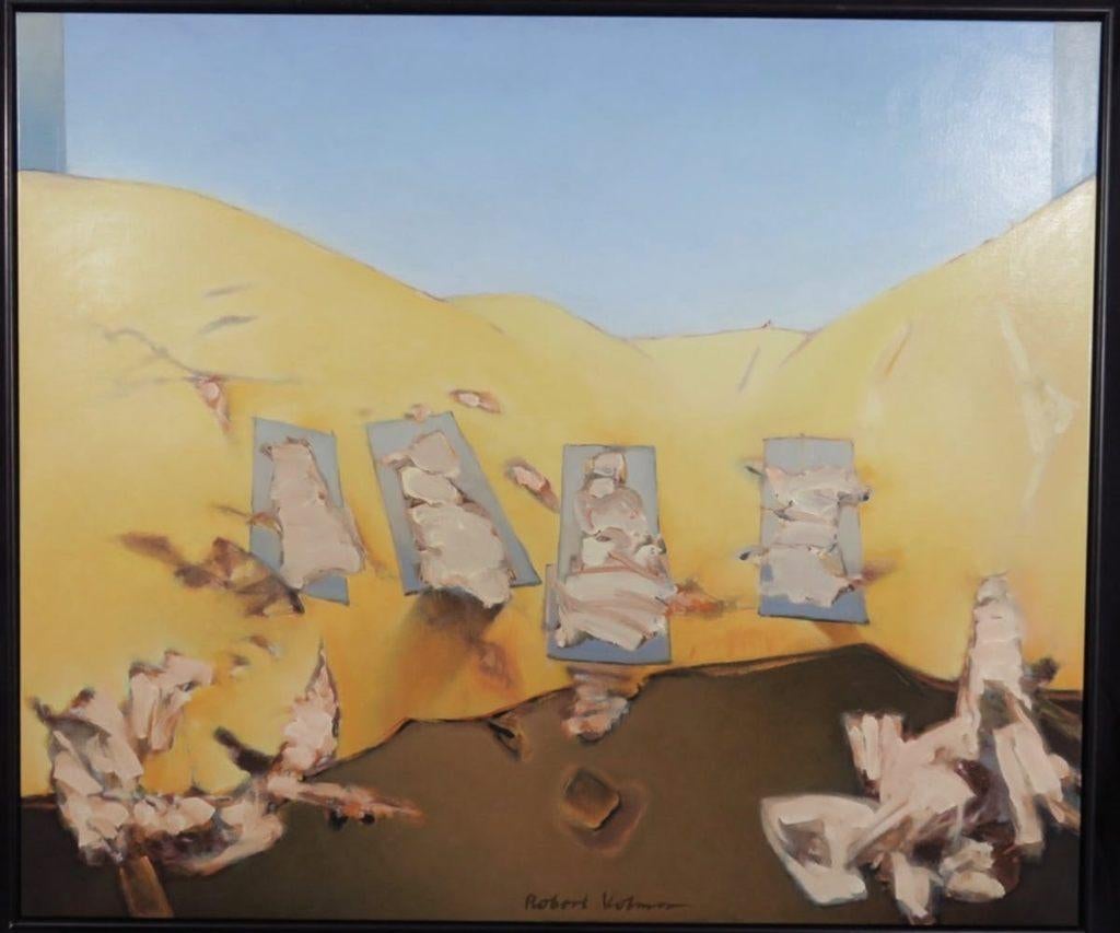 Robert Volmer - Human Landscape - Olieverf op doek, Ophalen