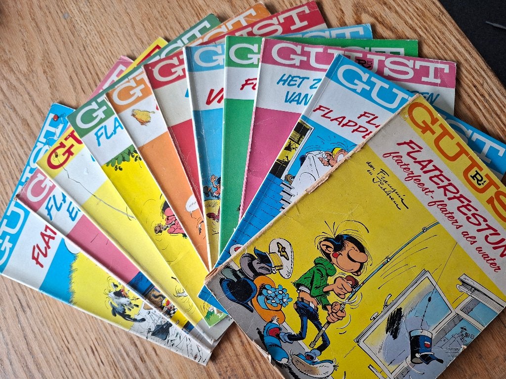 Guust Flater 11x verzameling Franquin ook los te koop, ruil, Gelezen, Ophalen of Verzenden, André Franquin, Meerdere stripboeken