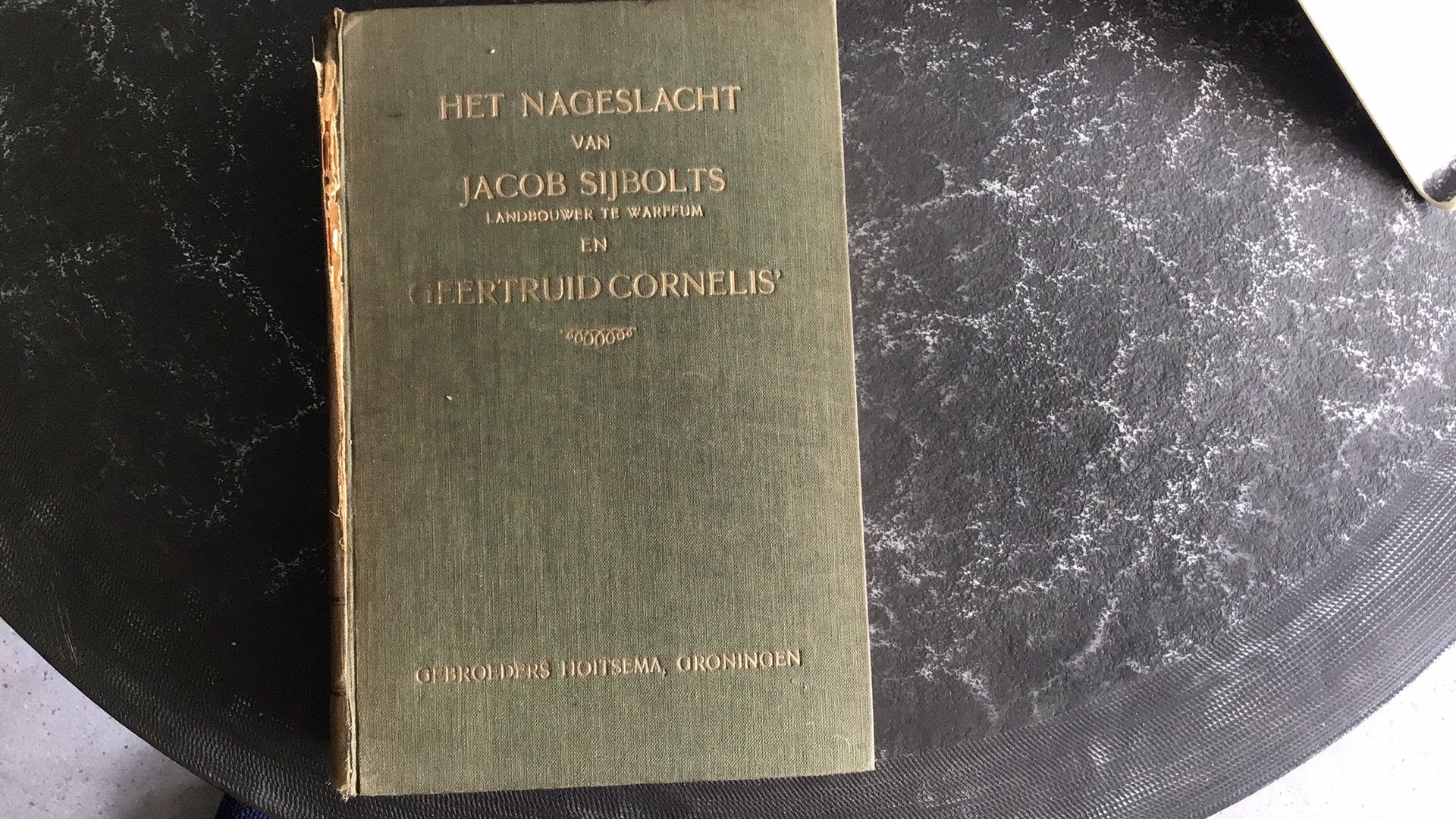 Het Nageslacht van Jacob Sijbolts- Landbouwer Warffum-1925, Ophalen of Verzenden, Gelezen
