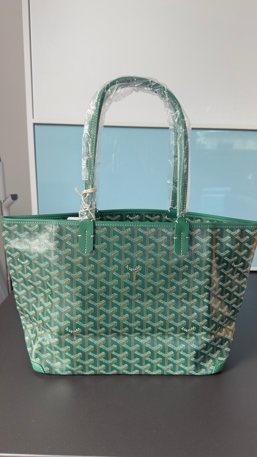 Goyard Saint Louis PM Tote Tas Groen, Ophalen of Verzenden, Nieuw, Groen, Shopper