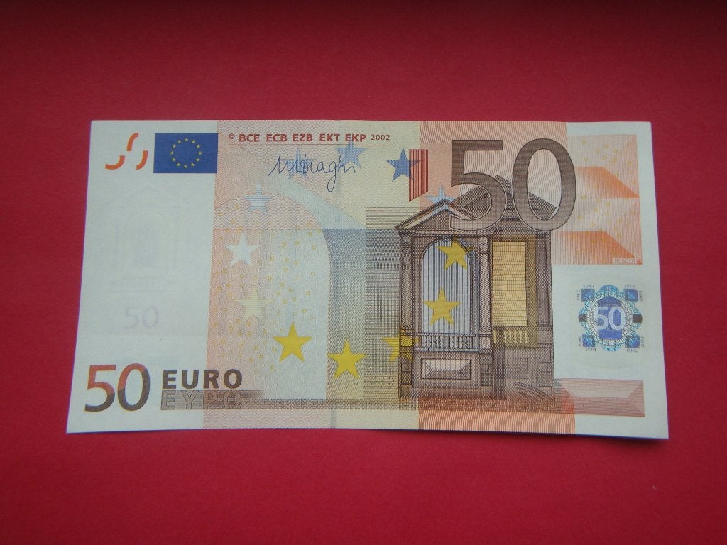 Bankbiljet Slowakije 50 Euro Draghi UNC. RO52D1, Postzegels en Munten, Bankbiljetten | Europa | Eurobiljetten, Verzenden, Slowakije